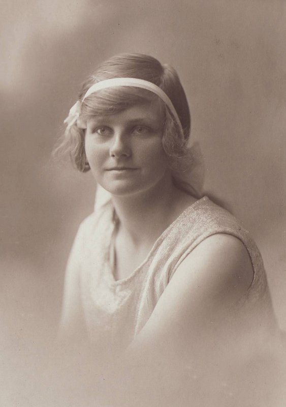 Mamie as a young woman